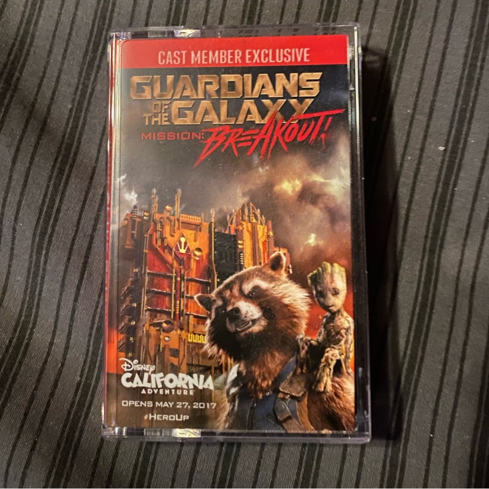 Disney Guardians of the Galaxy Breakout Cast Member Exclusive Cassette Tape Rare